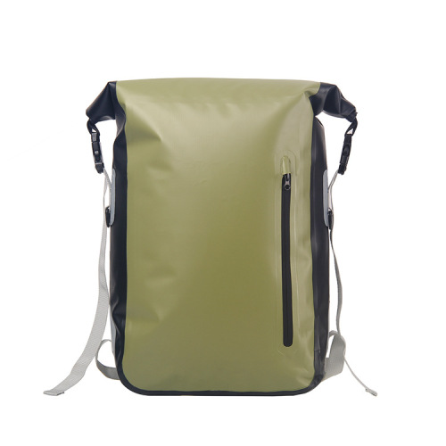 Custom Green Full Waterproof Backpack For Commuting