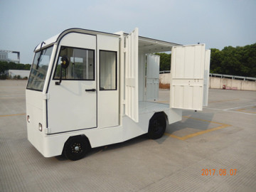 Economic Electric Box Truck with Closed Cab