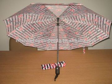 aluminium frame auto foldable umbrella