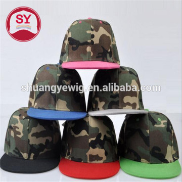 camo snapback/custom logo design flat brim camo cap/camo snapback bulk