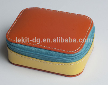 pu leather customized zipper storage boxes, zipper fabric storage boxes