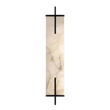 Chinese Style Rectangular Alabaster Wall Light