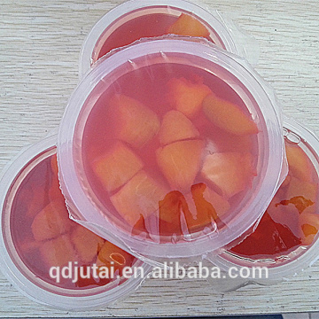 peach pear cocktail cherry fruit jelly cup factory price