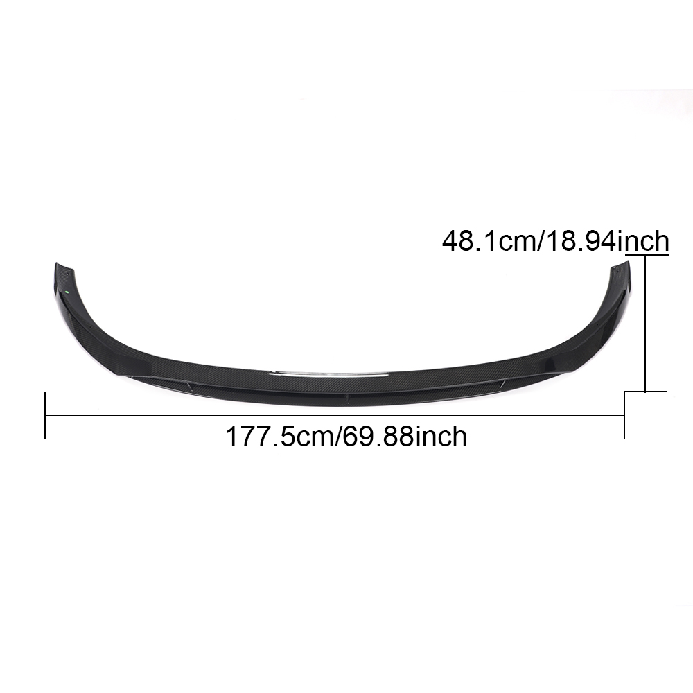 Modify Luxury W206 C Class Carbon Fiber Front Spoiler Lip for Mercedes Benz C205 A205 C43 AMG Sedan 4-Door 2019-2021