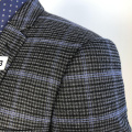 Mężczyzn One Buttons Grid Business Casual Blazer Suit