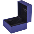 Custom Rigid Cardboard Navy Blue Paper Watch Box