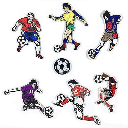 Player Soccer Embroidered Patches Applique Cool Patches