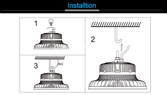 150W Warehouse Lighting High Bay Lighting