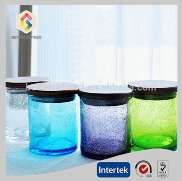 bubble glass candle jars