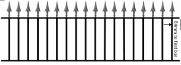 Powder coated Garden fence
