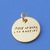Popular Metal Round Gold and Nickel Plated Jewelry Tag