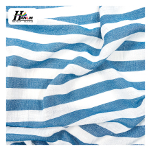 Customized Stripe Design 100% Polyester Fabric for Women's Dresses