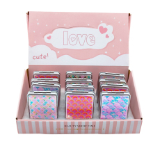 Customizable Pocket Double Sided Travel Vanity Square Mirror