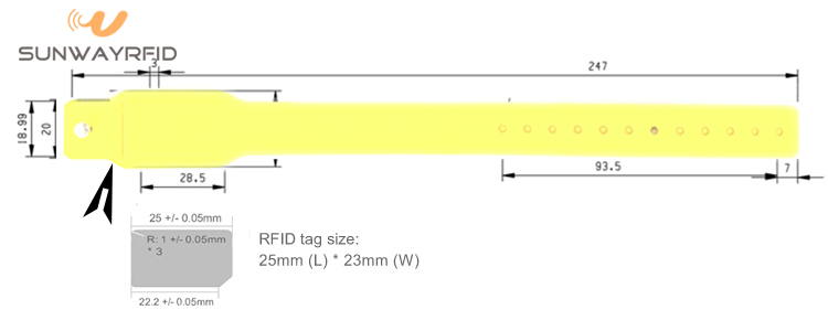 pulsera rfid de bolsillo pocket rfid wristband