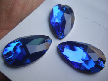 Copri Blue Crystal Sewing Beads Accessoriess (DZ3065)