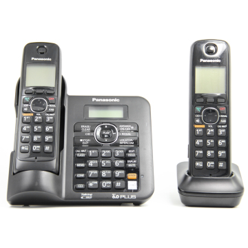 KX-TG6642B DECT 6.0 Digital wireless phone Black Cordless Phone for panasonic with Answering system