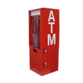 OEM Red Metal Powder Coating ATM Machine Enclosure