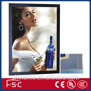 High grade best quality advertisement super thin aluminum light box