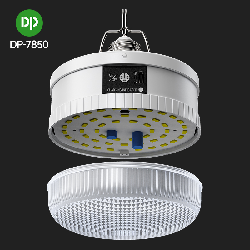 100W Emergency Bulb Rechargeable Lamp with Remote Control