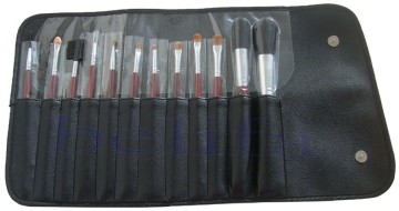 Red handle 12piece makeup brushes sets Christmas gift masquerade brush made in china
