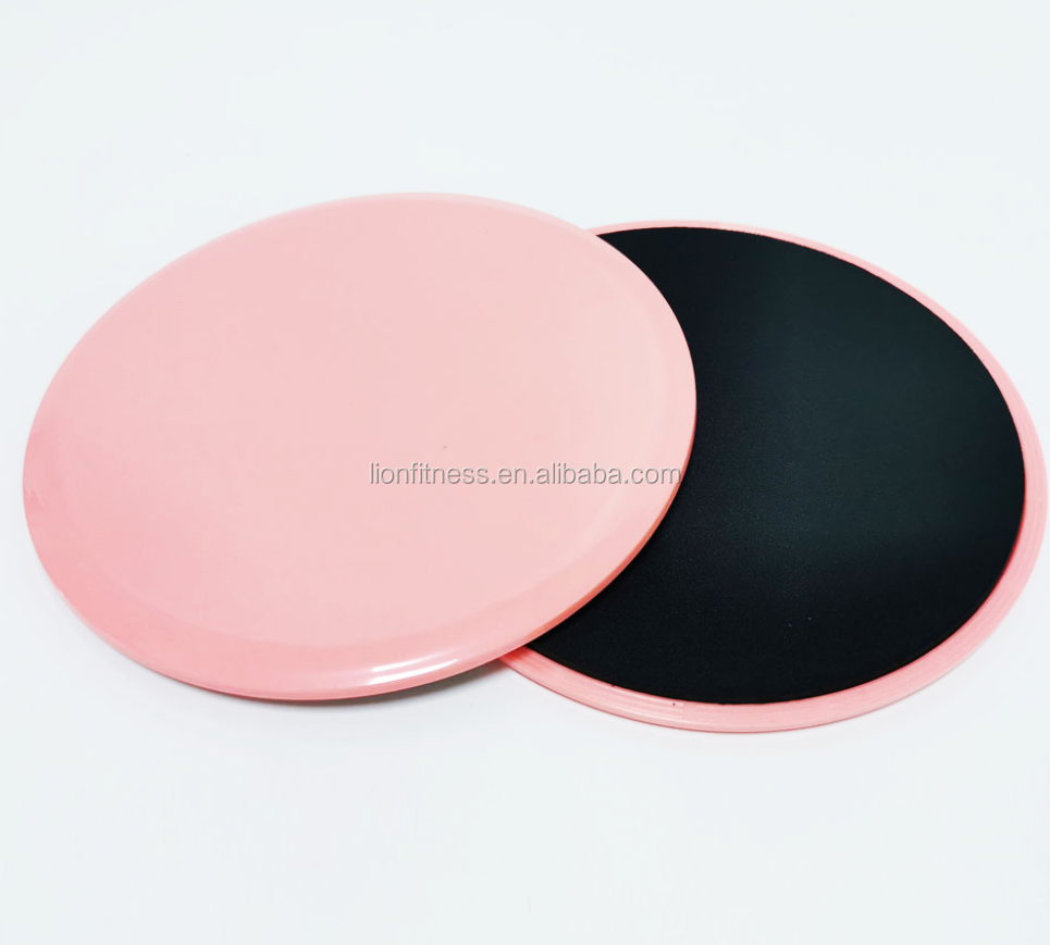 Wholesale Custom High Quality Fitness Exercise Pink Gliding Core Sliders Discs