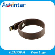 Leather USB Flash Disk Bracelet USB Flash Memory Pen Drive Wrisbtand USB Stick