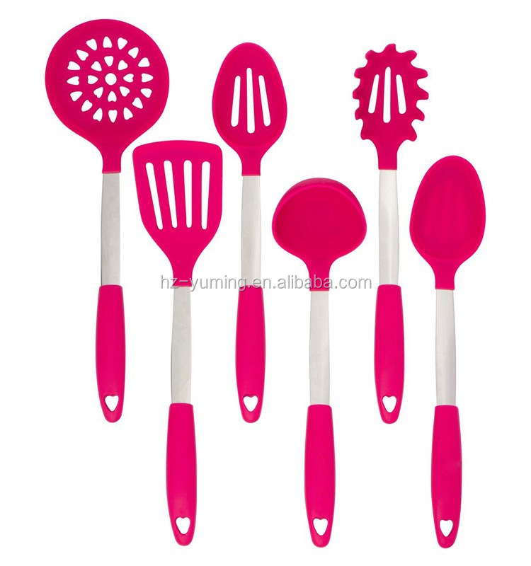 silicone spaghetti serving spoon and pasta server/new design kitchen utensils/non-stick surface silicone kitchen tools