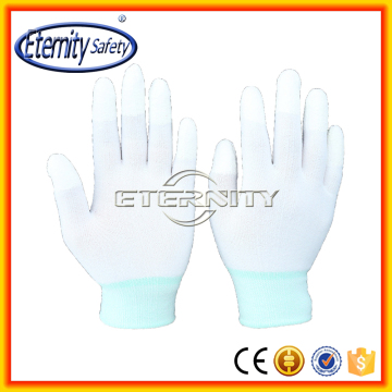 Safety work PU coated microfiber gloves