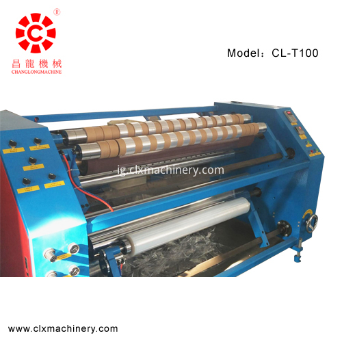 high speed stretch film slitting machine