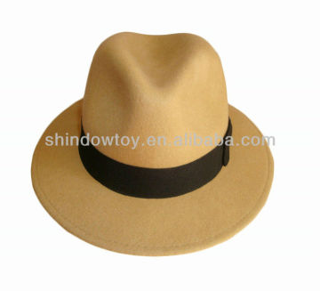 Fashion wool felt fedora hat, Wool felt panama hat, Wool hat