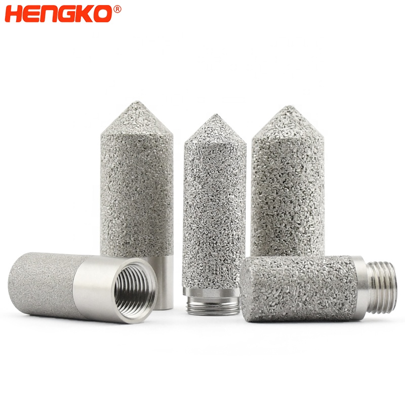 30 45 Micorn IP65 Sintered Metal Porous Filter Stainless Steel Sensor Probe  HousingFor Relative Hmidity Transmitters