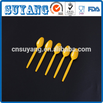 2015 HotSelling PS Plastic yellow coffee Spoon