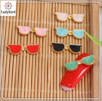 cool sunglasses metal diy nail art decoration nail decoration