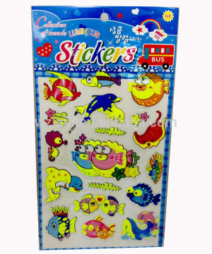 sea fish glow in the dark sticker , glow in the dark sticker wall sticker