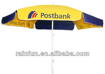 China custom logo umbrella printing standard size beach umbrella