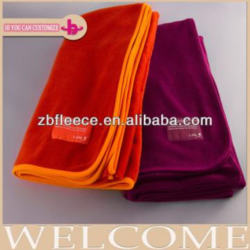 famous airplane company low price high quality airline polar fleece blanket