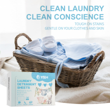 Hypoallergenic Waterless Detergent in Sheets for clothes
