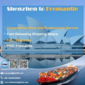 Embarque do oceano para Fro M Shenzhen para Fremantle