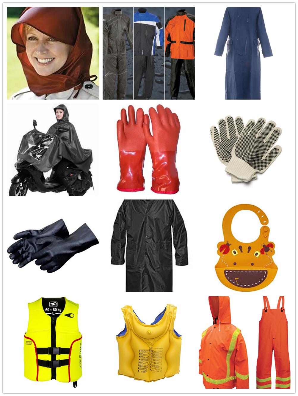 PVC rain coat and ponchos making machine