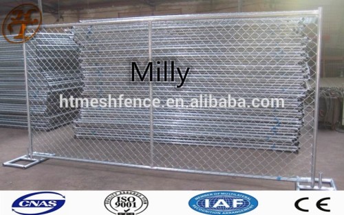 Construction portable wire mesh fences/ mobile guard chain link fencing panel/portable diamond panel fences