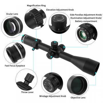 6-24x50 Riflescope First Focal Plane with Stop Zero
