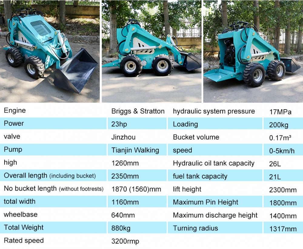Nm380 Skid Steer Loader Made In China Factory