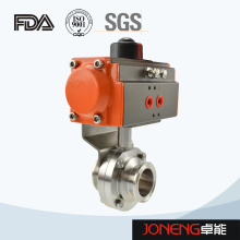 Stainless Steel Sanitary Clamped Pneumatic Butterfly Valve (JN-BV1009)