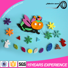 Glitter sticker craft