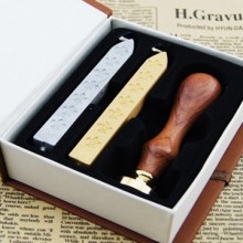 custom designed sealing wax stamp kit