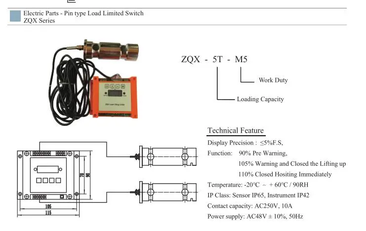 Electric Load Limiter for CD MD Hoist