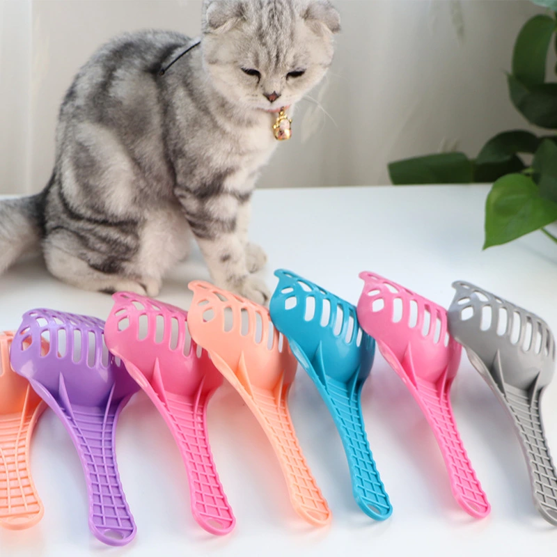 Pet Cleaning Supplies Cat Litter Box Cleaning with Colorful Resin Cat Litter Shovel Pet Toilet Shovel Tool
