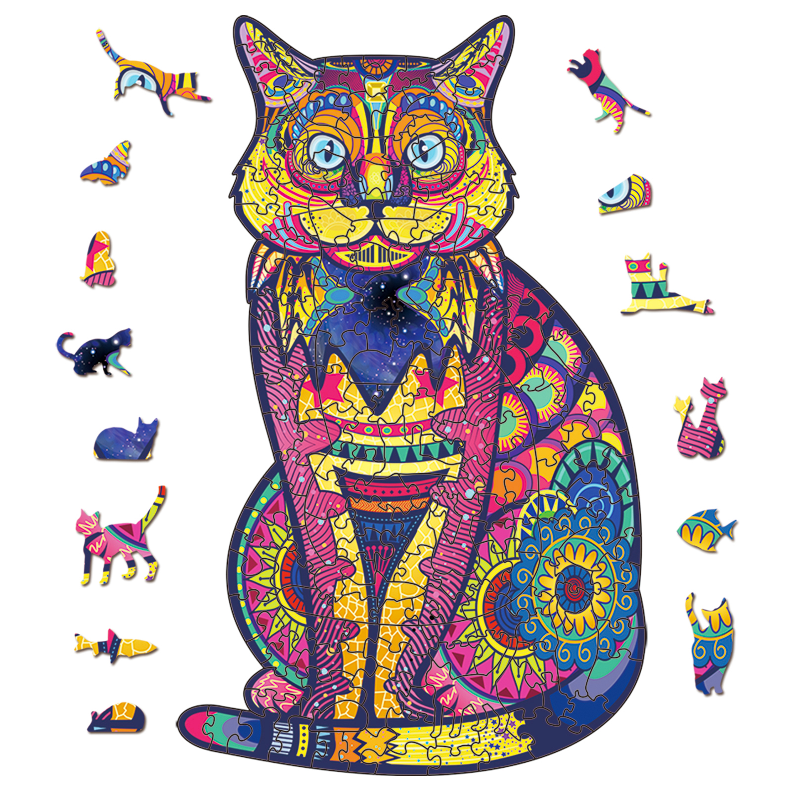Wooden Puzzle For Adults Children DIY Wooden Puzzles Each Piece Is Animal Shaped The best Christmas Gift Wooden Jigsaw Puzzle
