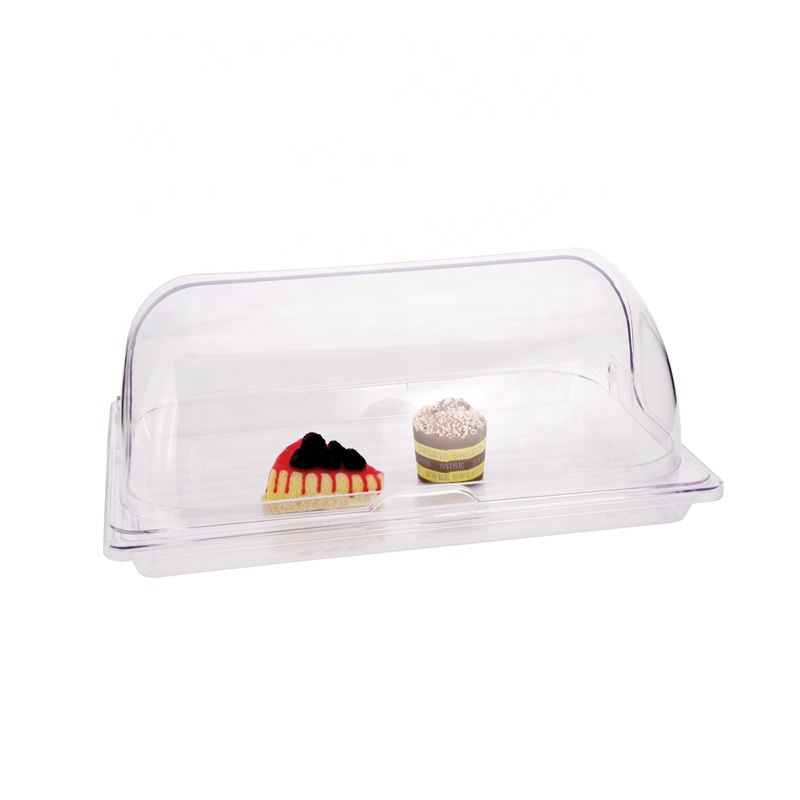Buffet Display Dome Cover Plastic Dome Rectangular Food Cover 35x50cm Dome Roll to Top Cover