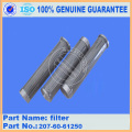 filtre de pièces de rechange d&#39;excavatrice 207-60-61250 pour PC300-7
